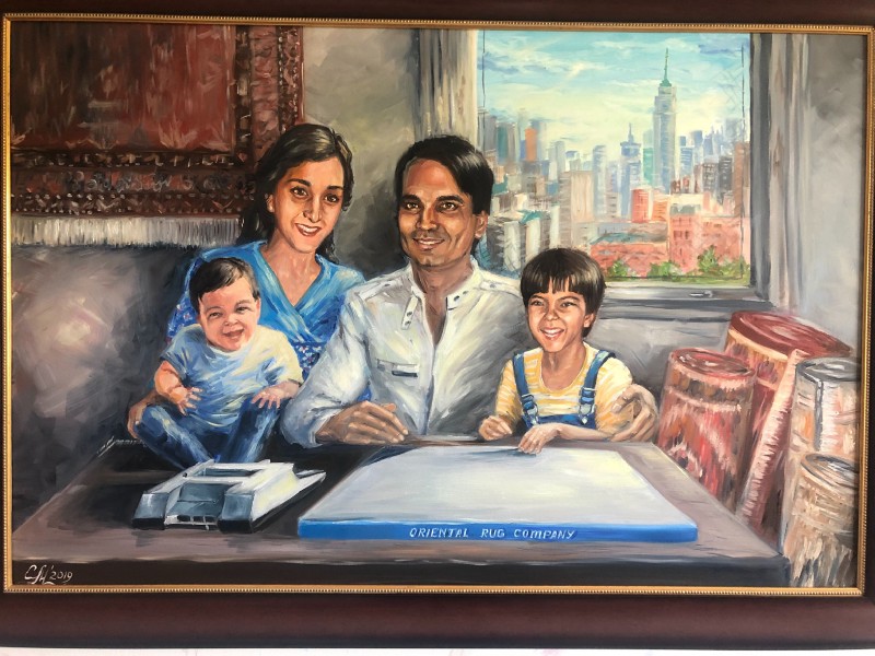 The painting in full grandeur